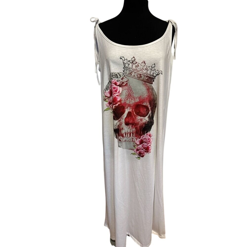Skull Princess Roses 💀 🌹 Maxidress size XL
